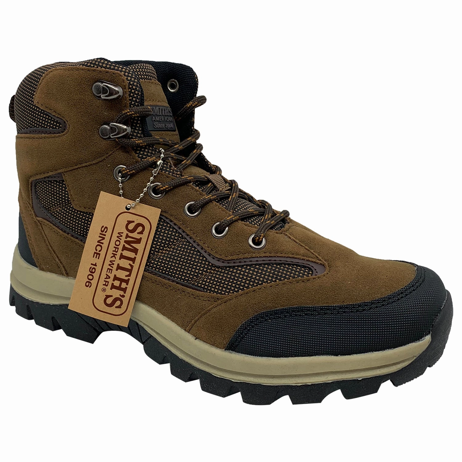 Smith's Work Wear High Top Hiking Boots Mens Style : Sm10017 Redhead Hiking Shoes