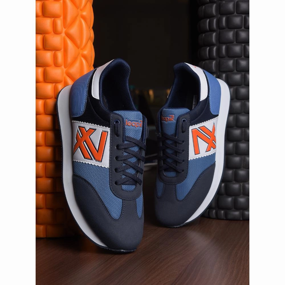 Ebay Casual Shoes Leap7x Casual Navy Blue Lacing Sneakers For Men BACKAM-1E By Liberty