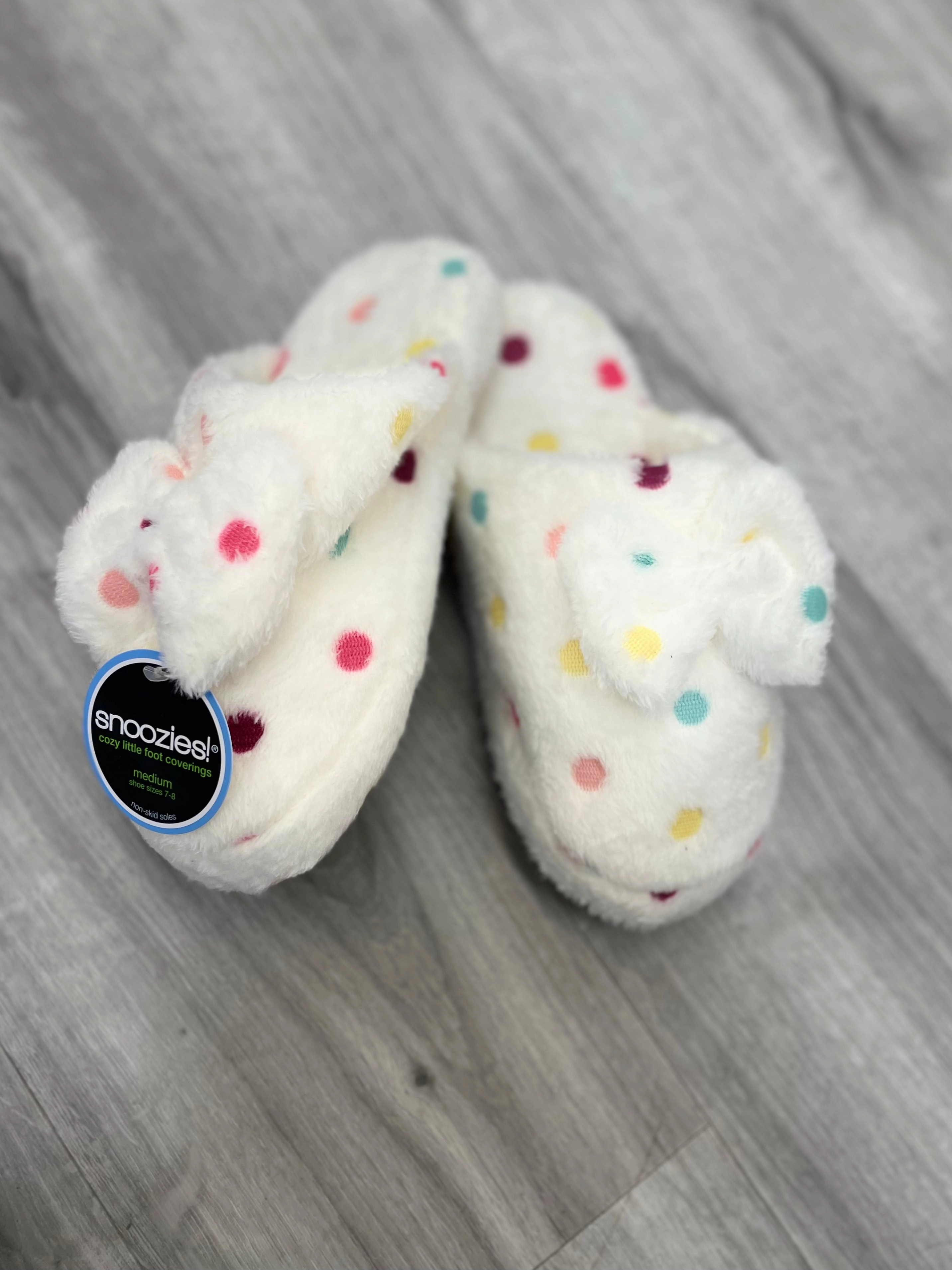 Snoozies Hello Dottie Scuff Slippers Chanel Slippers