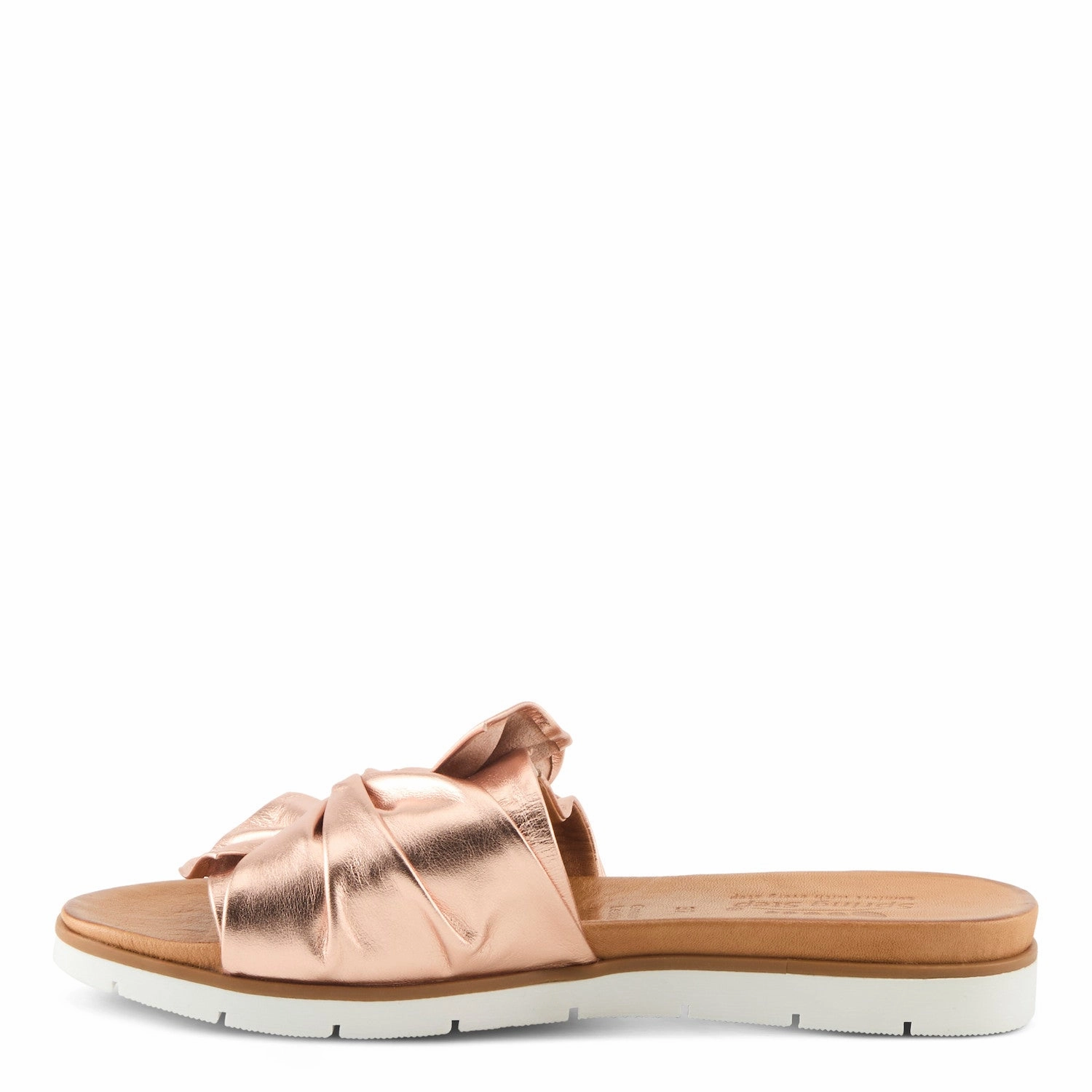 Sandals Store Near Me Spring Step Women's Lavona Slip On Slide Sandal - Rose Gold