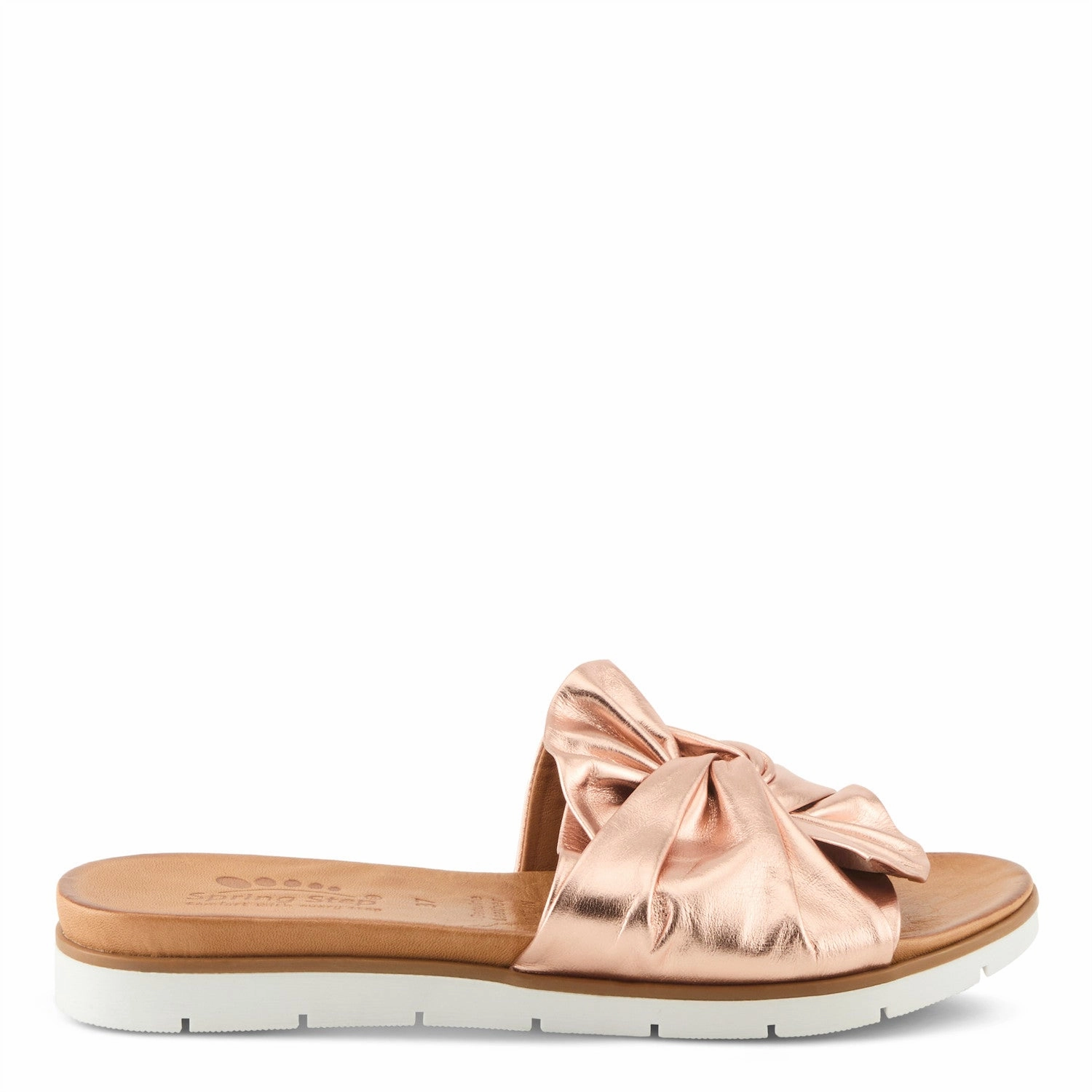 Sandals La Toc Reviews Spring Step Women's Lavona Slip On Slide Sandal - Rose Gold