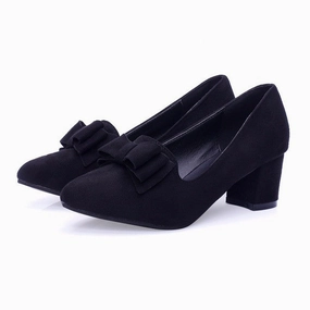 Square Bow Heels Highest Quality Dress Shoes