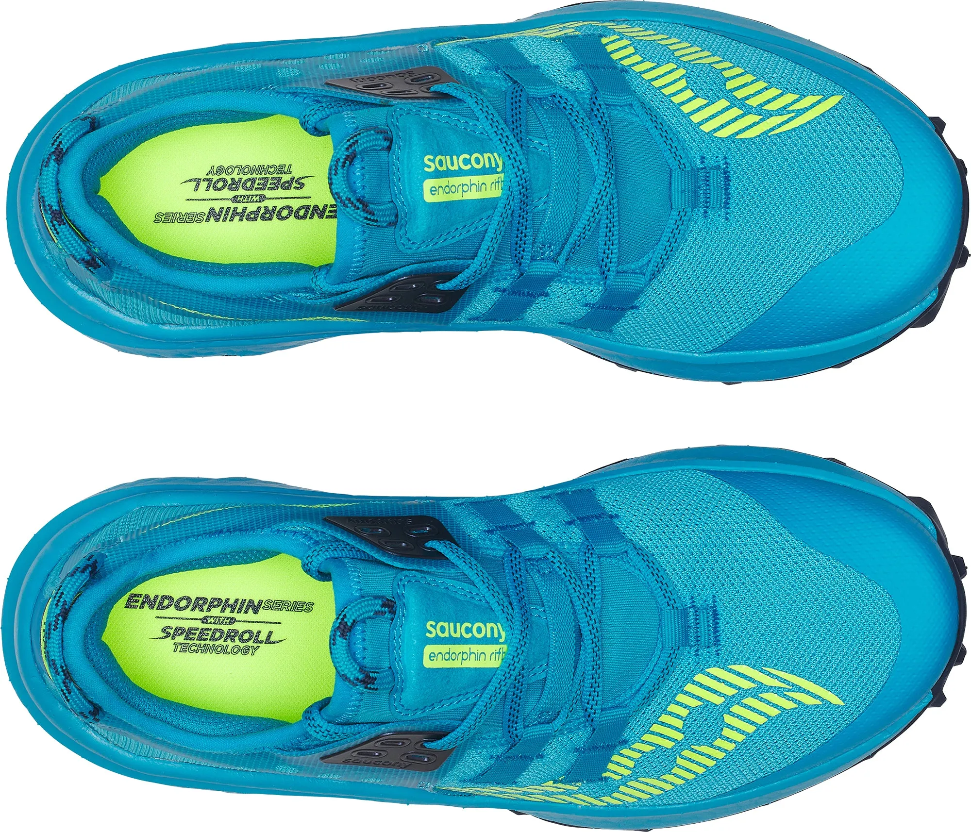Saucony Endorphin Rift Womens Trail Running Shoes - Blue E Width Trail Running Shoes