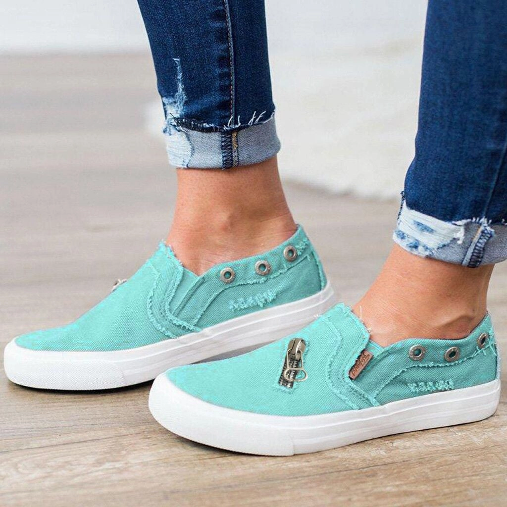 Men Walking Shoes  Summer Breathable Adult Zipper Beach Shoes