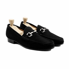 Hiking Ankle Support Ajax Black Suede Loafers