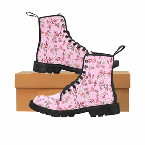 Saul Boots Strawberry Floral Boots for Women (Black)