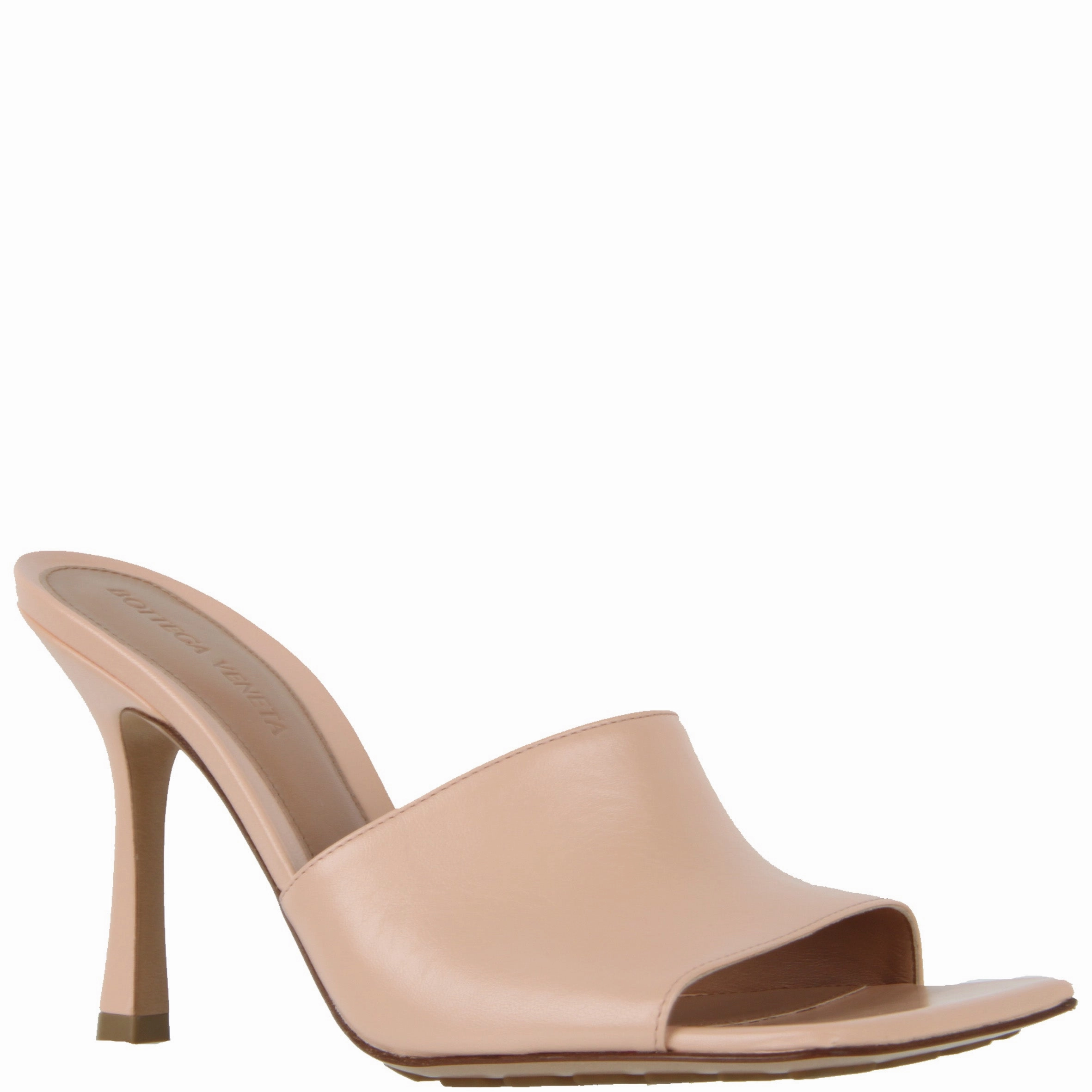 High Heels Type Stretch Mule Sandal 90, Macaroon