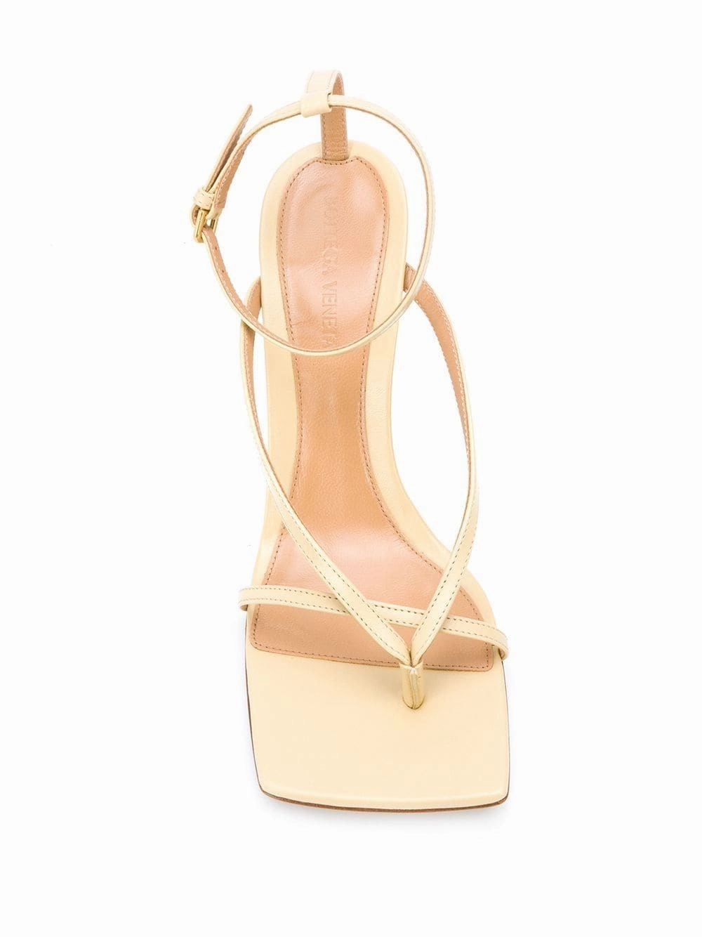 Lady Gaga In High Heels Stretch Square Sandal 90, Cane Sugar