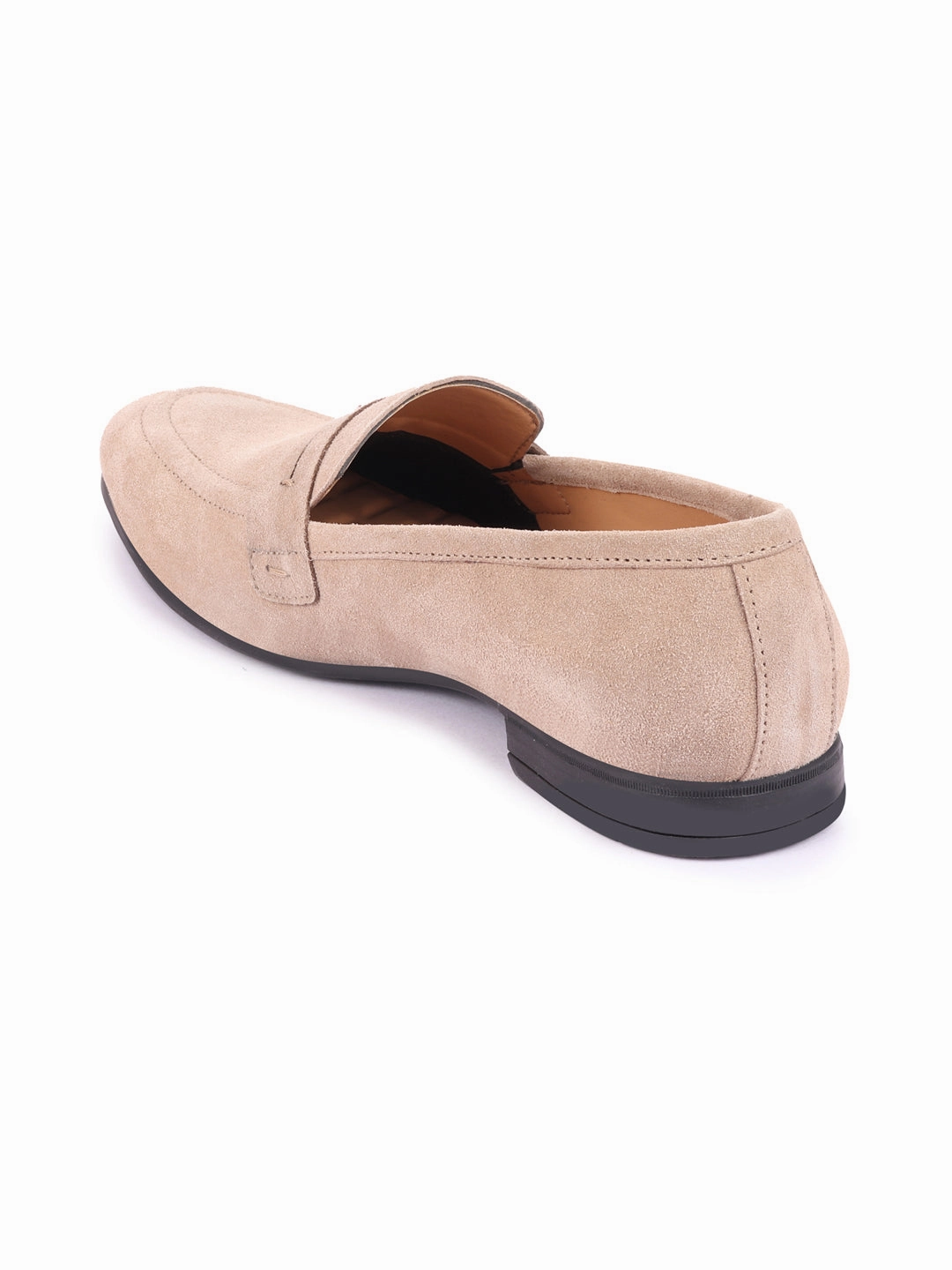 Casual Shoes Extra Wide Men Camel Suede Leather Outdoor Penny Loafer Shoes