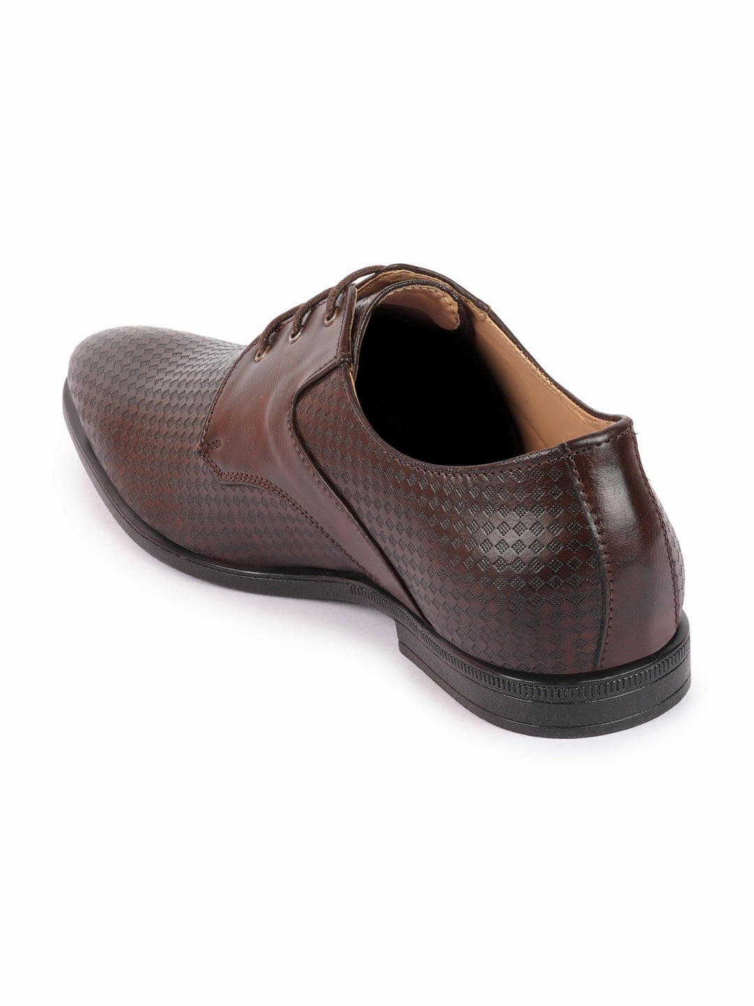 Bearpaw Hayden Hiking Boots Men Brown Pattern Design Formal/Office Lace Up Shoes