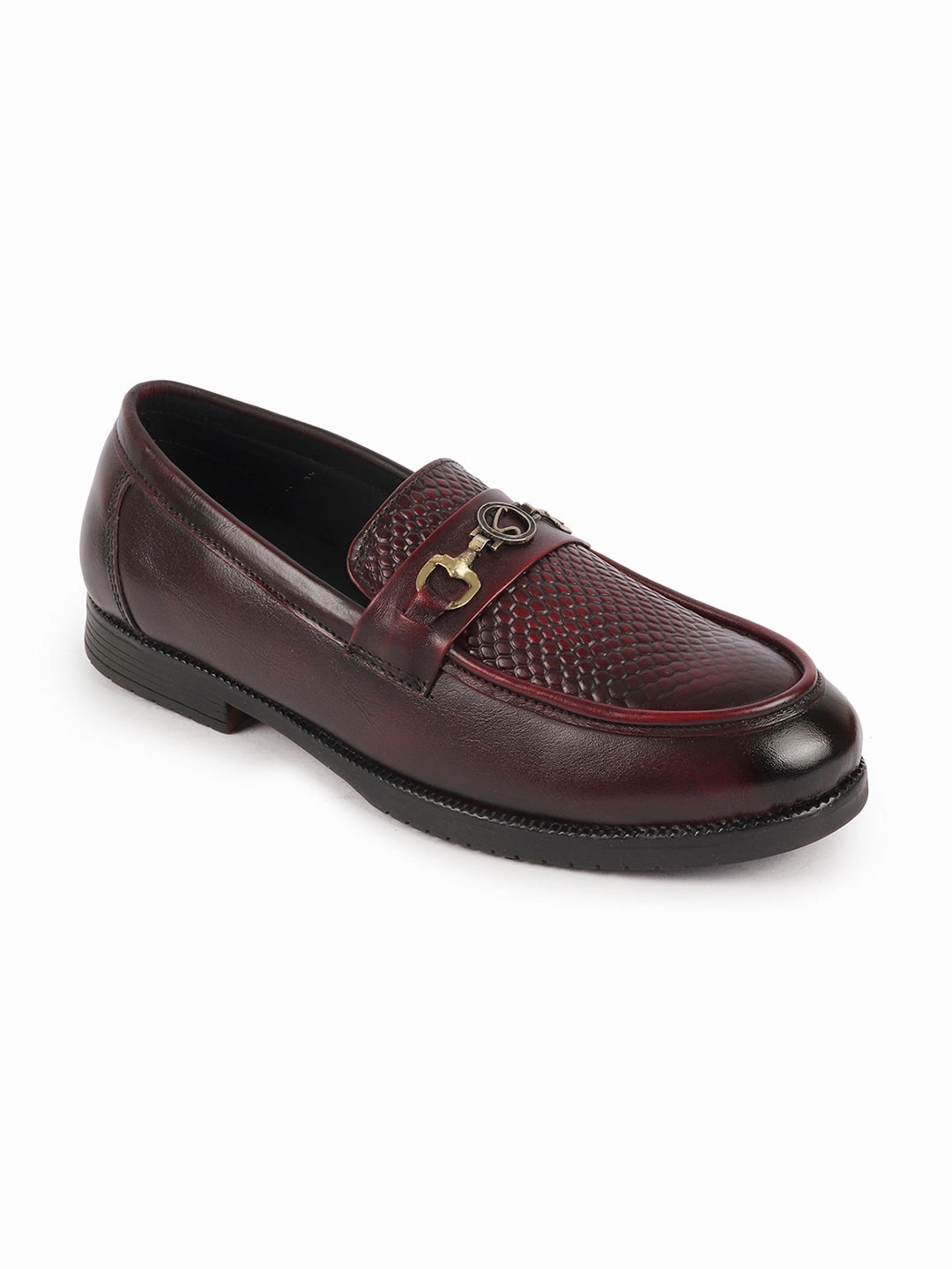 Air Metal Max Casual Shoes Men Cherry Wedding Party Embossed Design Genuine Leather Buckle Slip On Loafer Shoes