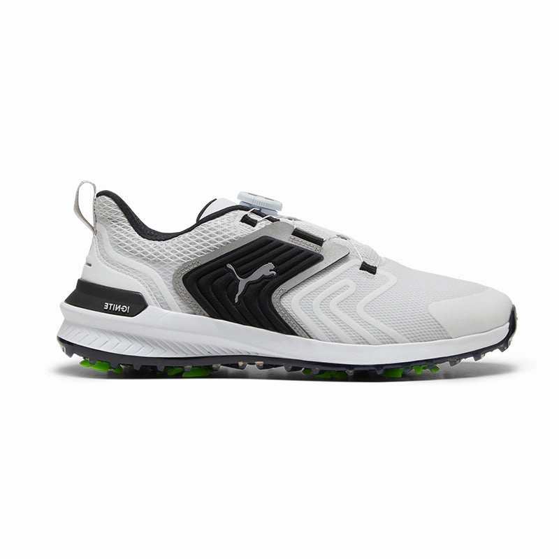 Waterproof Shoes For Dog Walking PUMA IGNITE BOA Men's Spikeless Shoes (Grey/Black)