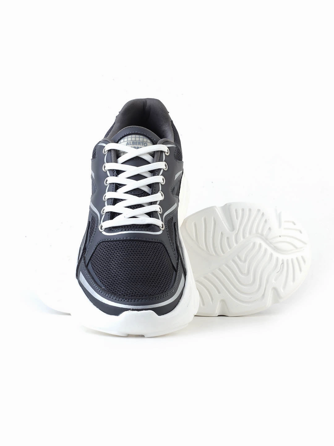 Alberto Torresi Grey Laceup Sports Shoes Best Running Shoes Lightweight