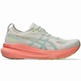 Women's Asics Gel-Kayano 31, Birch/Energy Aqua, 7 B Medium Asics Japan S Sportstyle Shoes