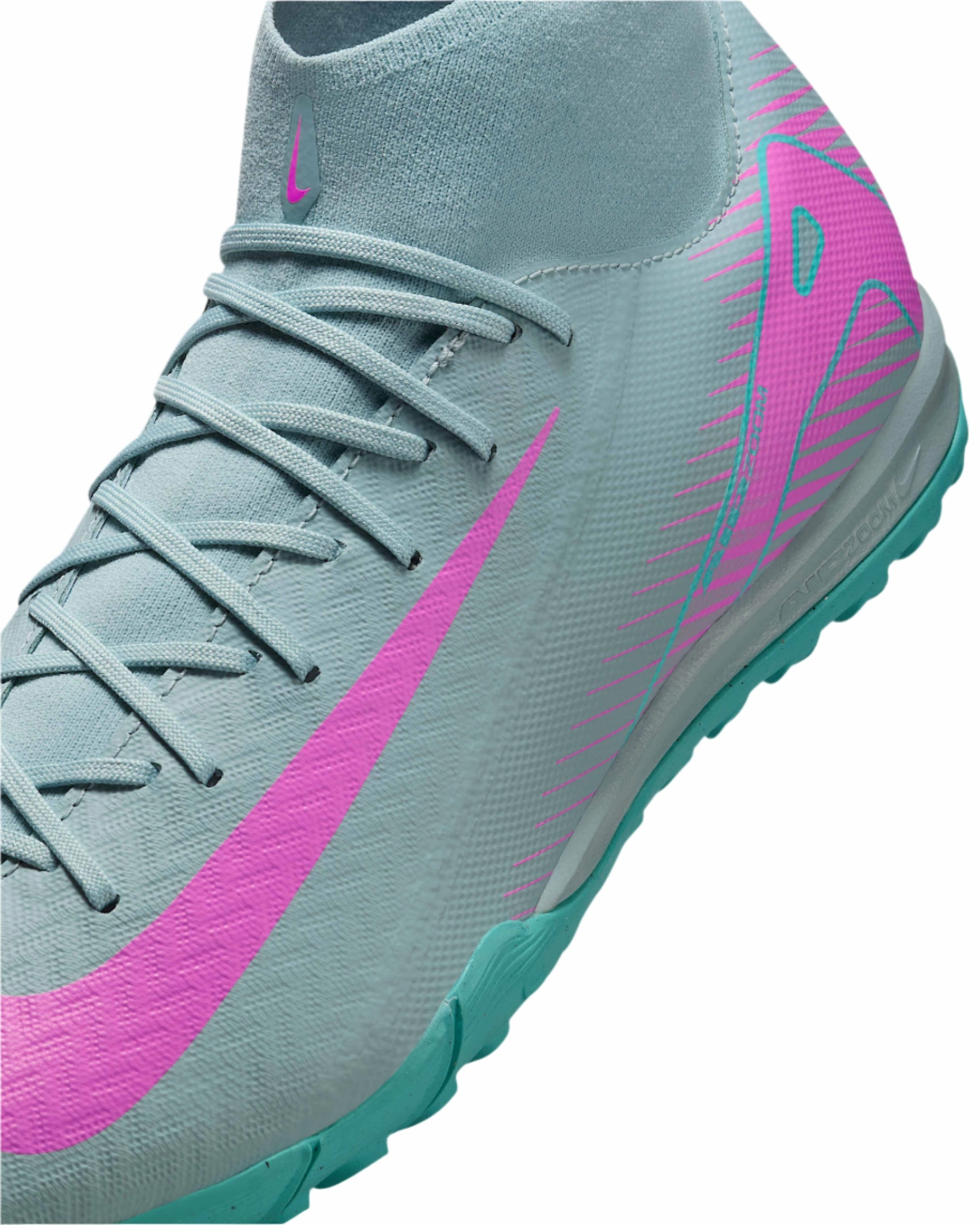 Nike Zoom Superfly 10 Academy TF Turf Soccer Shoes (Ocean Cube/Pink Blast) Best Nike Basketball Shoes Of All Time