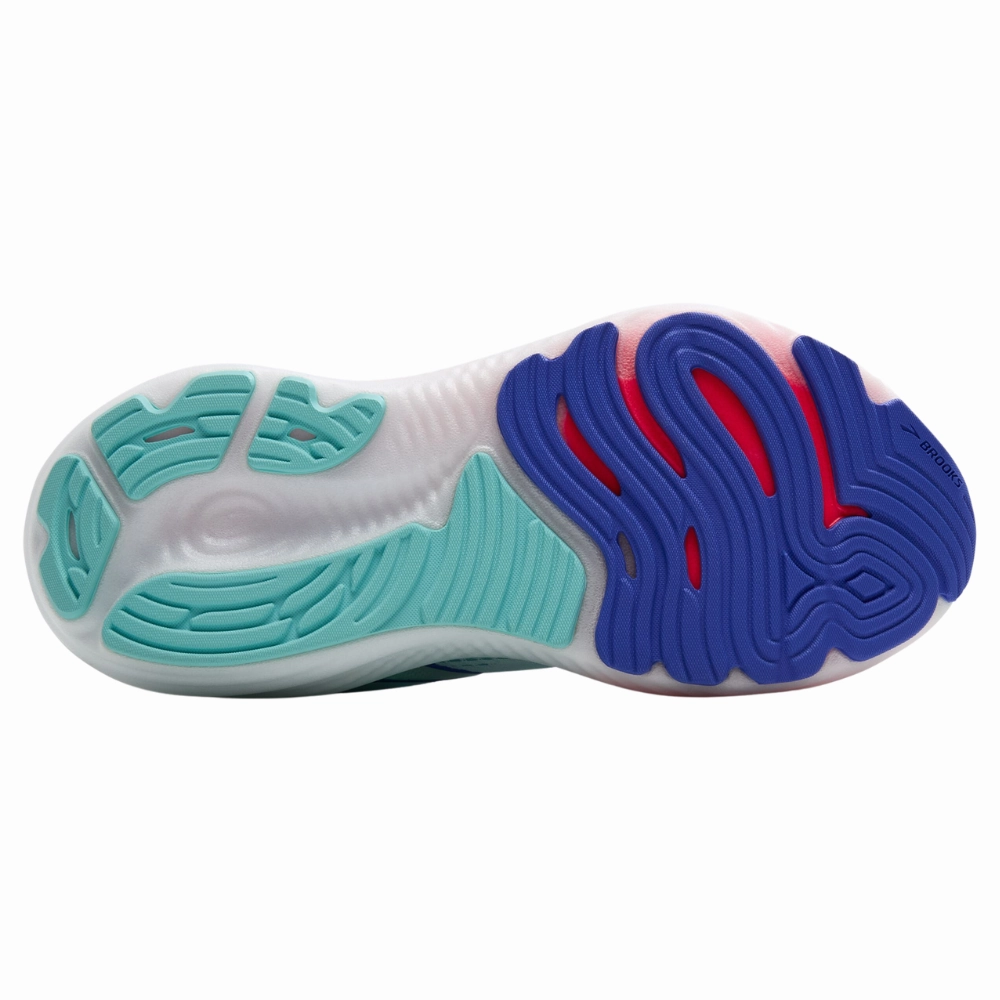 Brooks Glycerin GTS 22 White/Limpet Shell/Amparo Blue Running Shoe (Women's)