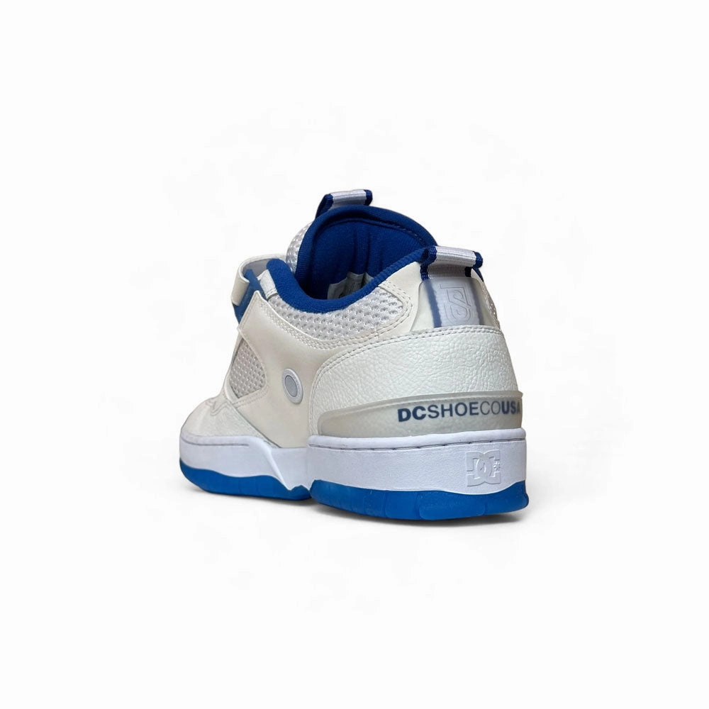 Green Skate Shoes DC 'JS1' Skate Shoes (White / Blue)