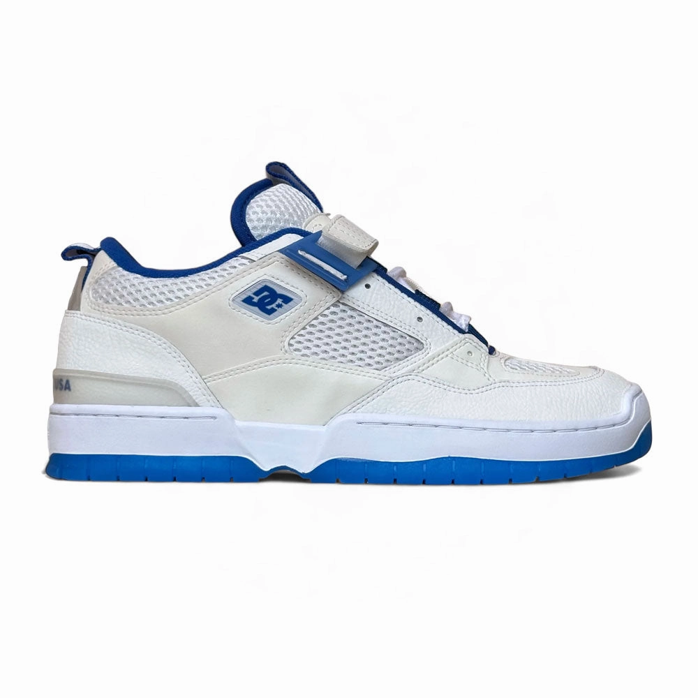 DC 'JS1' Skate Shoes (White / Blue) Green Skate