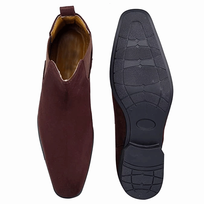 Best Breathable Hiking Boots New Arrival Latest Suede Material Brown Casual Chelsea Boots For Men-JonasParamount