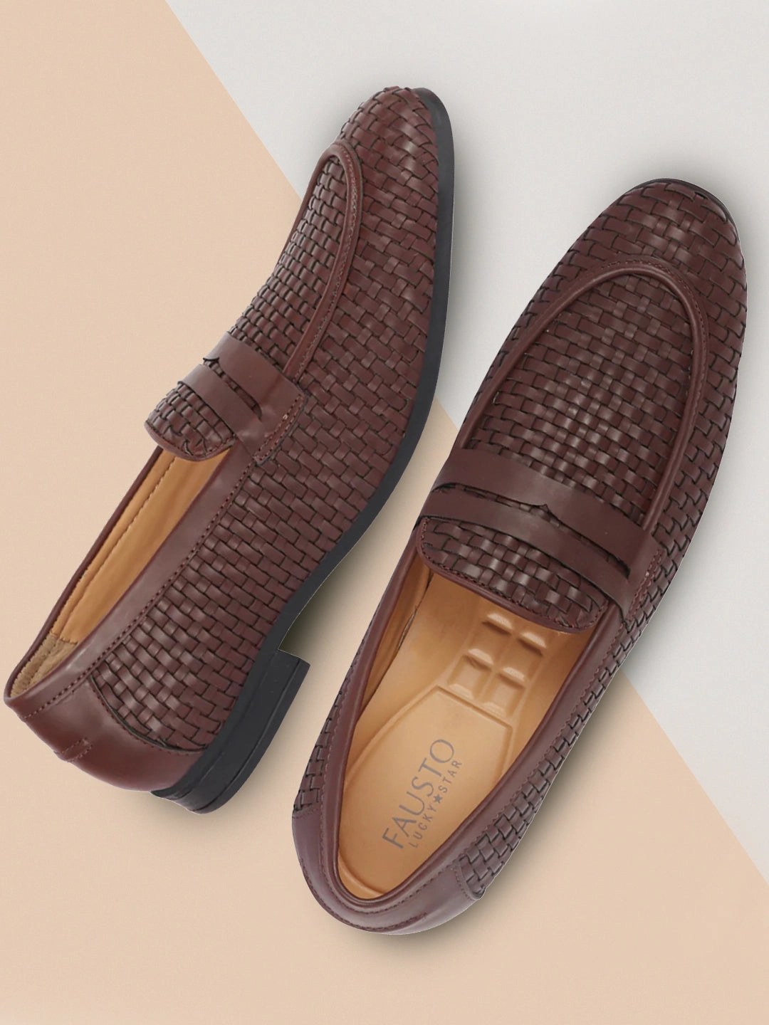 Dockers Feinstein Casual Shoes Men Brown Hand Knitted Design Penny Loafer Slip On Shoes
