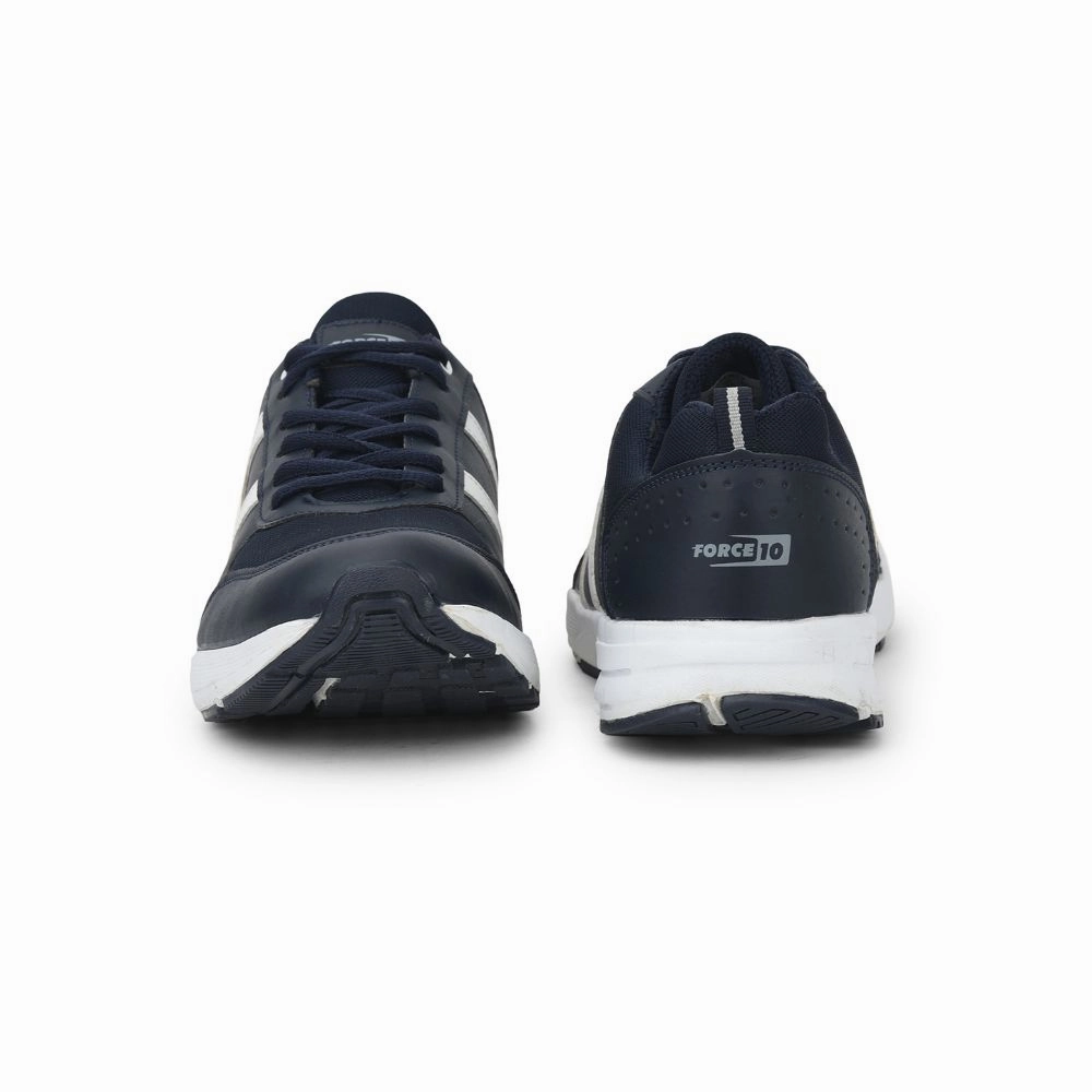 Best Shoes For Running Marathon Force 10 Sports Lacing Shoes For Men (N.Blue) LB46-SNE By Liberty