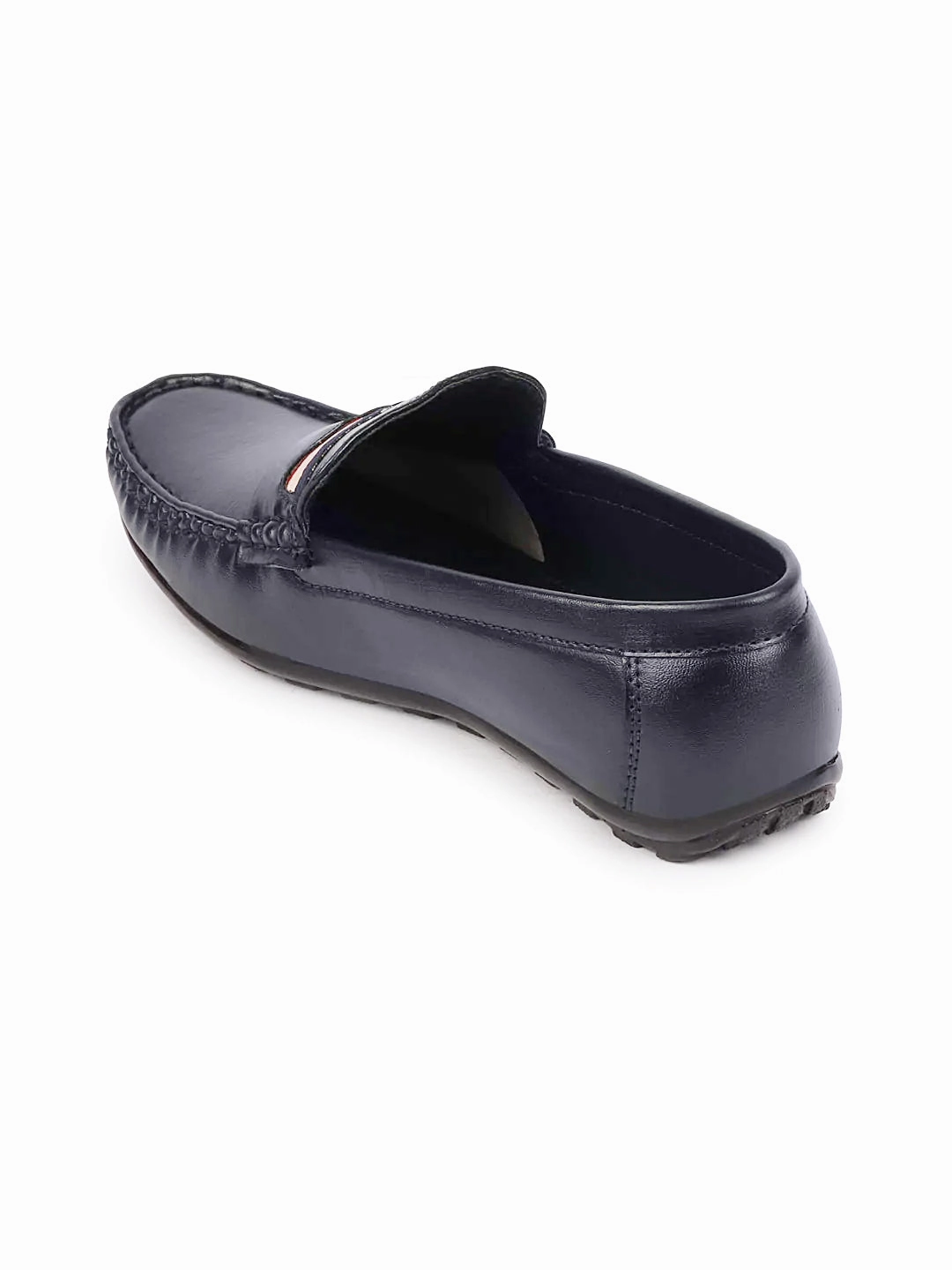 Casual Shoes Guide Basics Men Blue Colored Stripe Design Casual Slip On Loafers and Moccasin Shoes