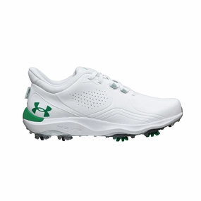 UNDER ARMOUR Drive Pro Limited Edition Men's Spiked Shoes (White) Waterproof High Ankle Shoes