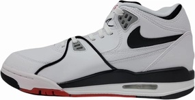 New Nike Slip On Shoes Nike Air Flight 89 Men's Basketball Shoes, White/Black-LT Smokey Grey, 10.5 M US