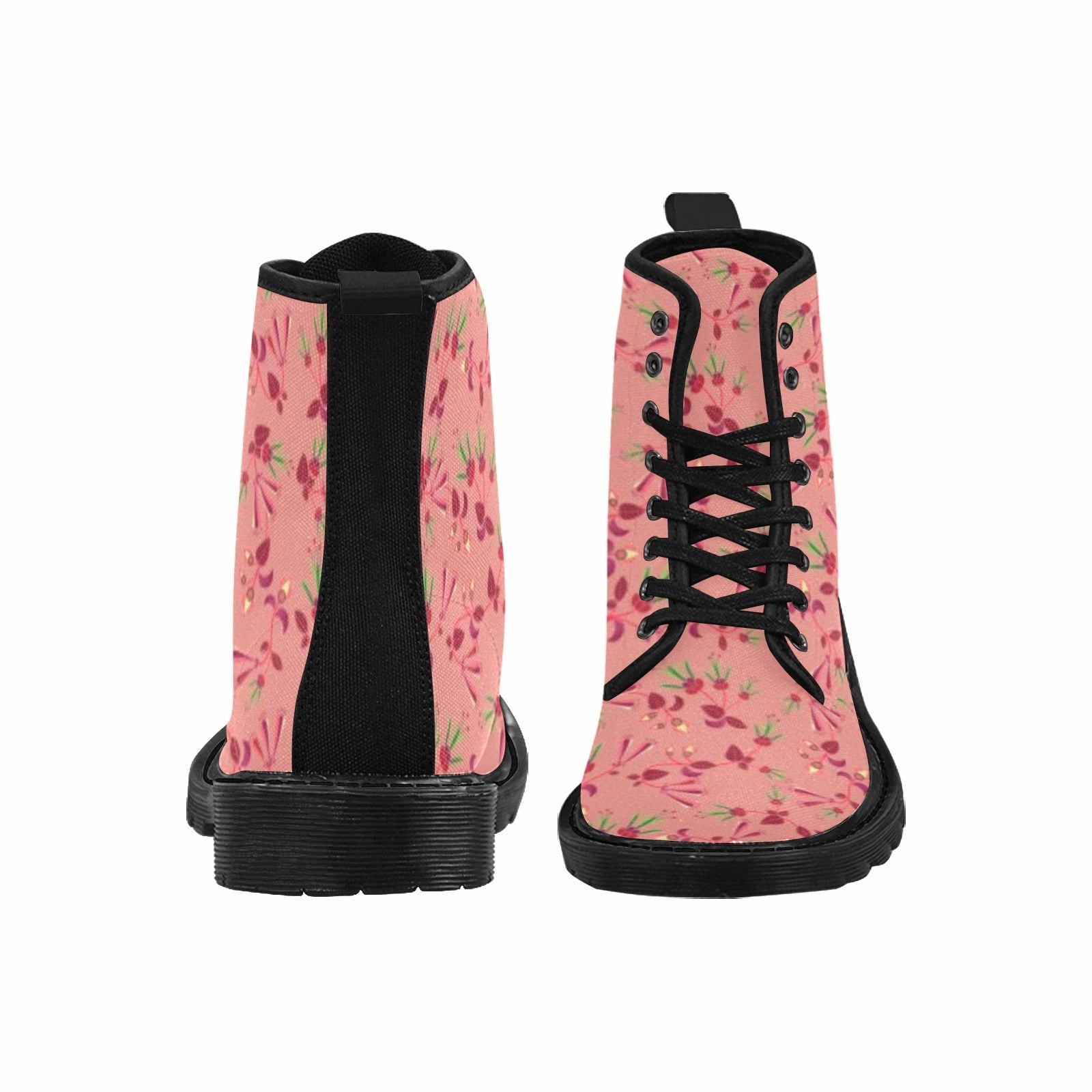Wide Ladies Winter Boots Swift Floral Peach Rouge Remix Boots for Women (Black)