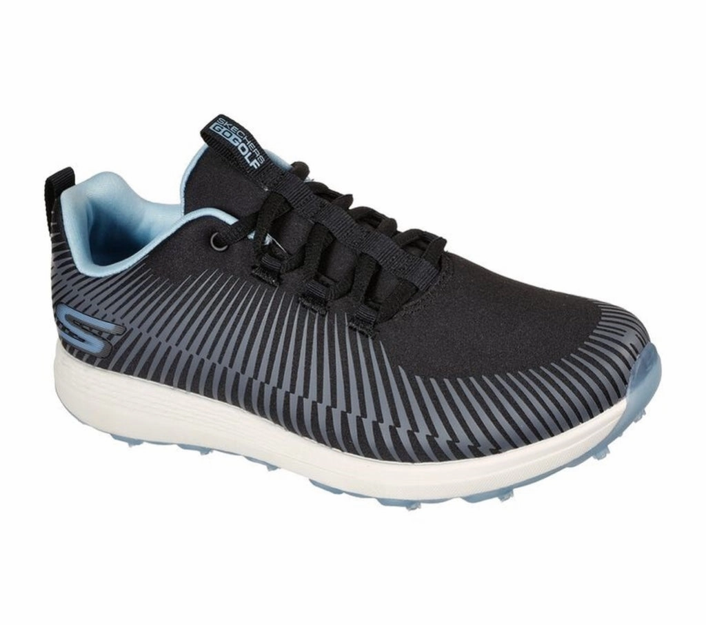 New Skechers Golf Ladies Go Golf Max Swing Spikeless Shoes in Black/Blue MSP$90 Spiked Air Max Golf