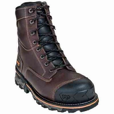 TIMBERLAND PRO - Men`s Boondock 8" Soft Toe Work Boots - 89635 Waterproof Shoes For Plantar Fasciitis
