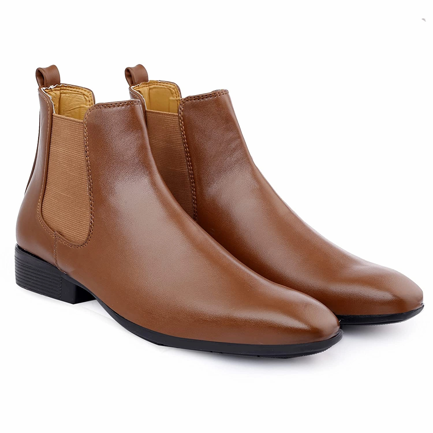 Free Hiking Classy New Arrival Latest Tan Casual Chelsea Boots For Men-JonasParamount