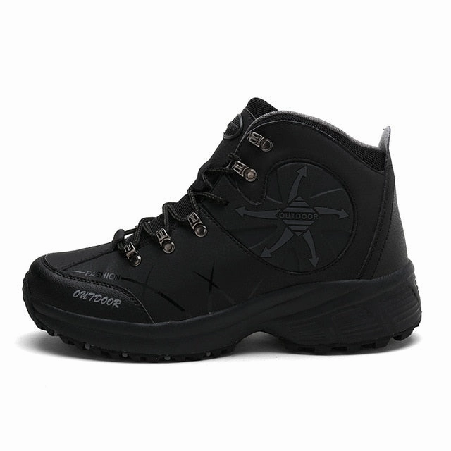 Outdoor Men Hiking Shoes Big SIZE 46 Leather