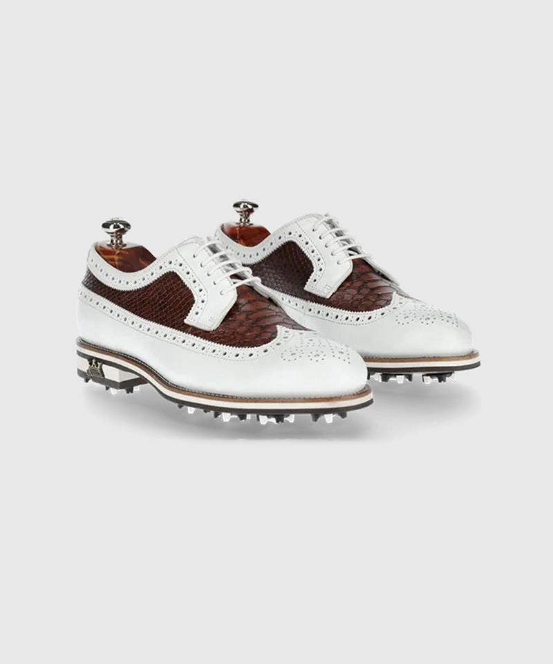 Waterproof Winter Running Shoes [FINAL DEAL] Livorno White & Brown - Men