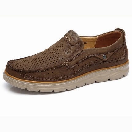 CAMEL Genuine Leather Men Casual Shoes Comfortable Fashion Footwear Soft Cowhide Male Man Shoes mocassin cuir homme Casual Shoes 2022