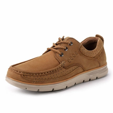 Large Size Casual Shoes CAMEL Genuine Leather Men Casual Shoes Comfortable Fashion Footwear Soft Cowhide Male Man Shoes mocassin cuir homme
