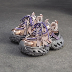 Gola Sneakers Women's Fashion Color Block Chunky Platform Sneakers