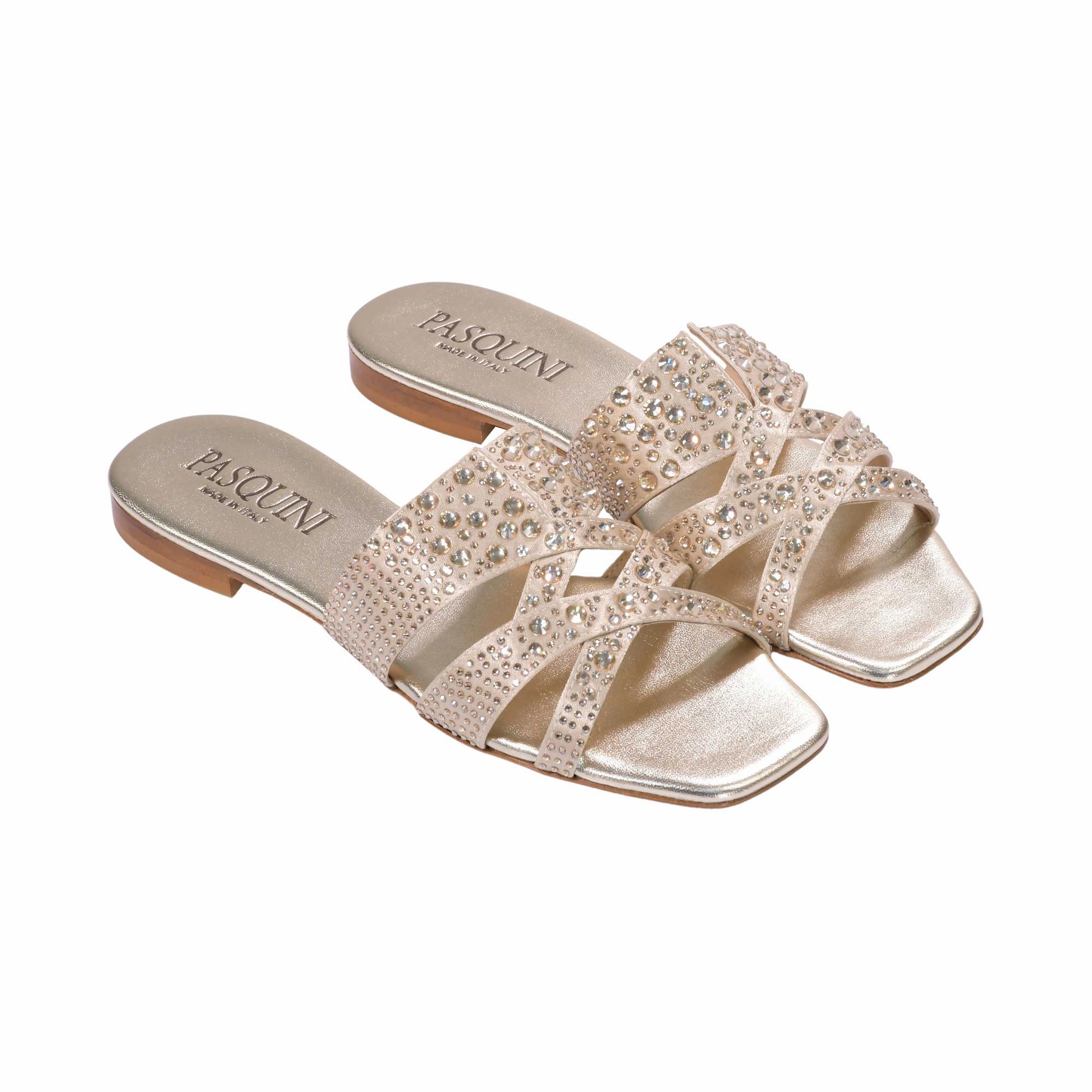 Icon Sandals Pasquini Women's Flat Leather Flat Sandal