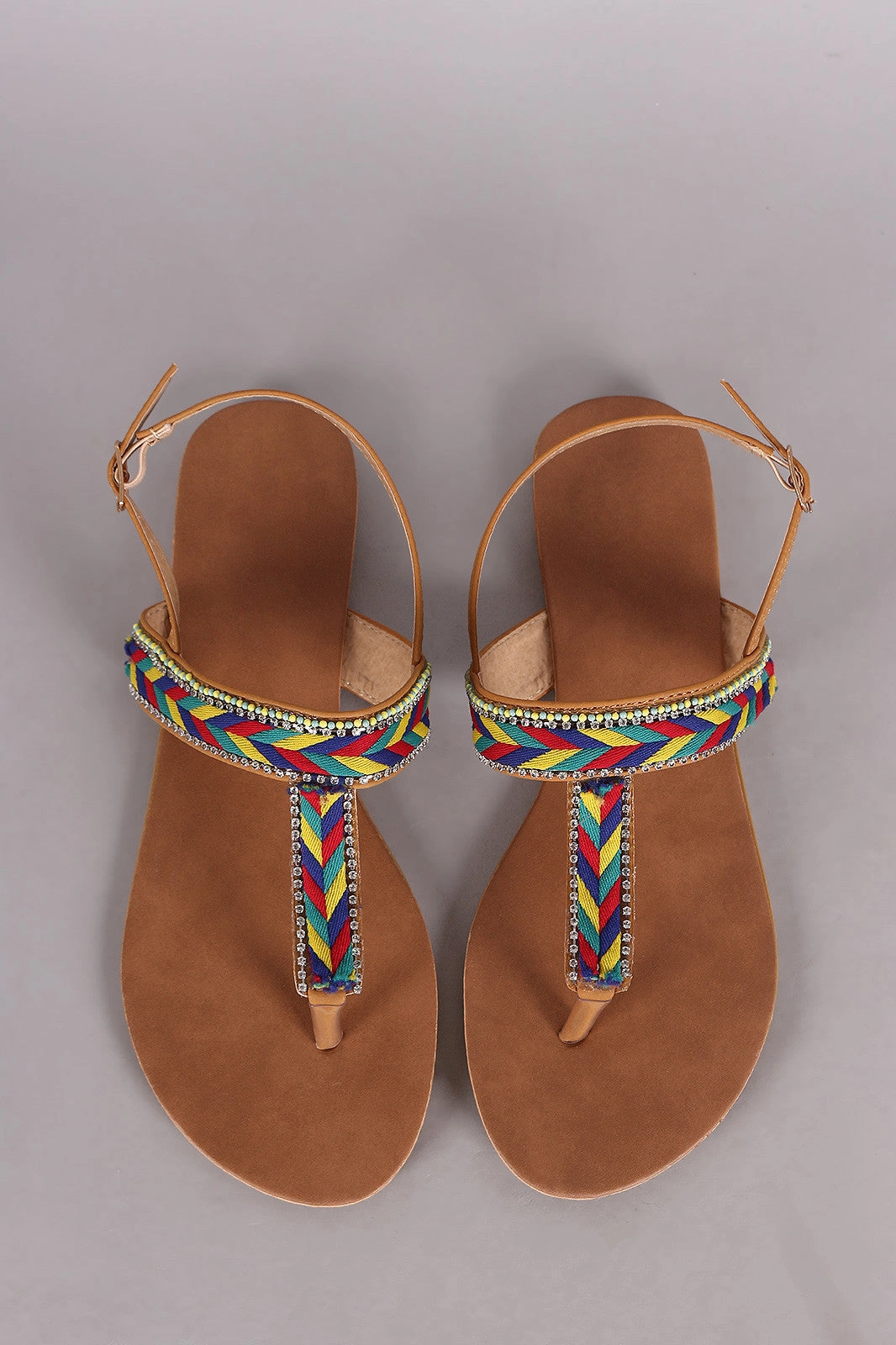 Flats That Feel Like Tennis Shoes Tribal Braided Slingback Thong Flat Sandal