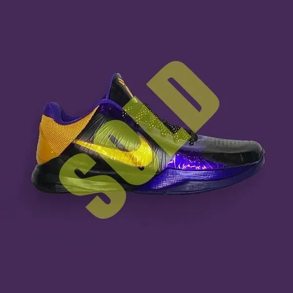 High-top Sneakers Nike Kobe V 5 Lakers 2010 Sample Size 9 New