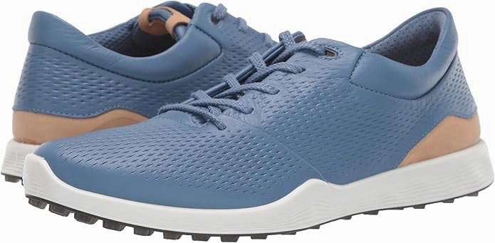 Codechaos 22 Spikeless Gold Shoes New Women's Ecco Retro Blue Waterproof S-lite Golf Shoe Size 7 MSP$220