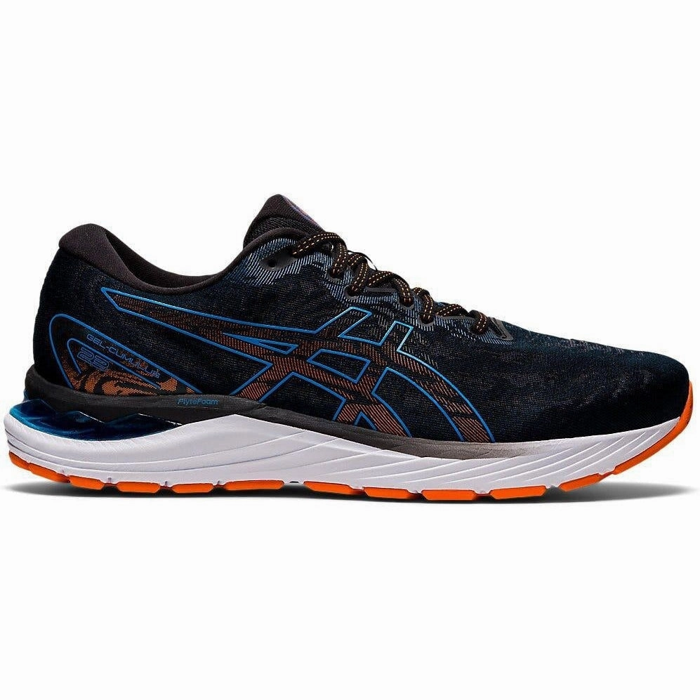Men's Asics Gel-Cumulus 23, Black/Reborn Blue, 10.5 D Medium Asics Race Shoe