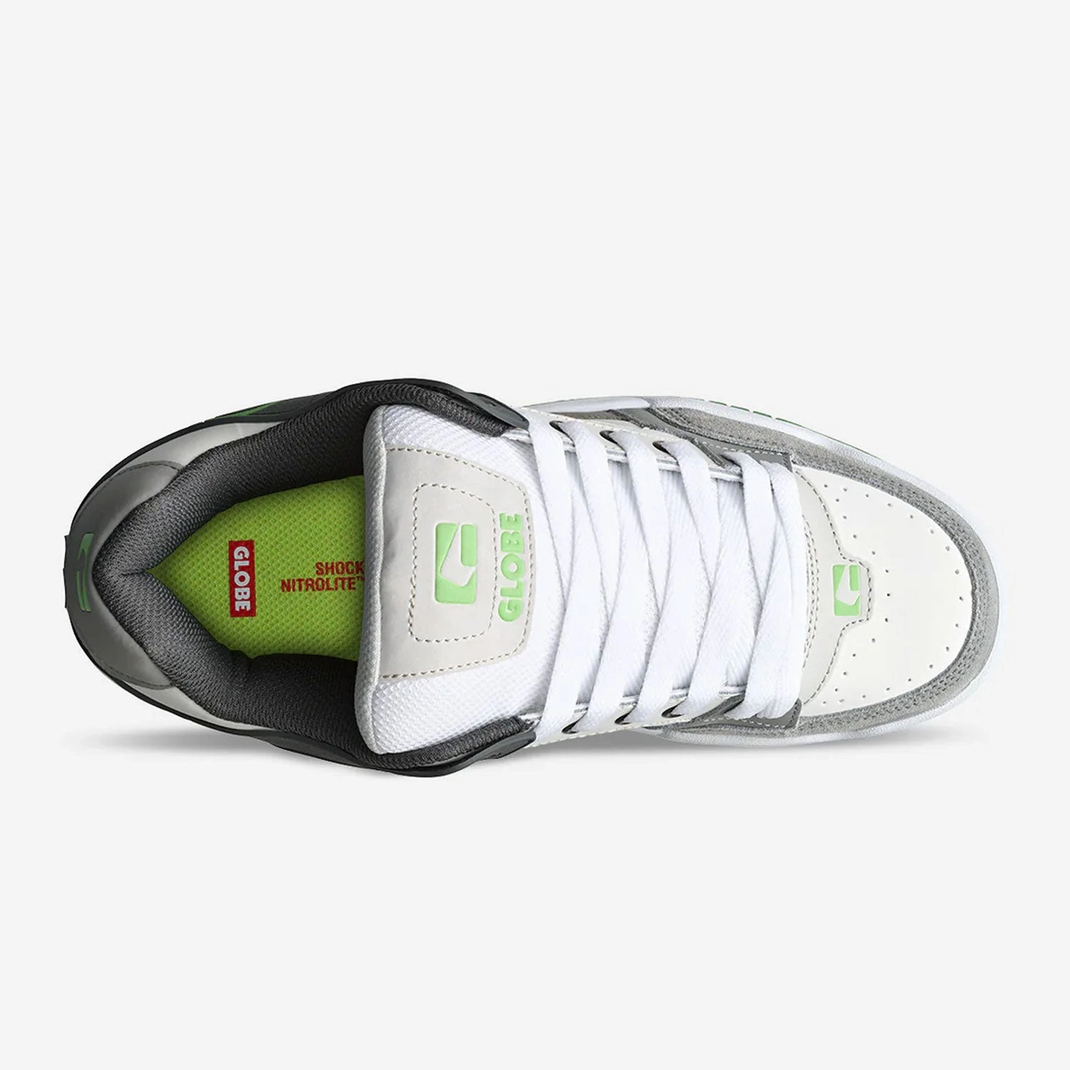 Globe Skateboard Shoes Tilt Lunar/Grey/Green Catiba Skate Shoes