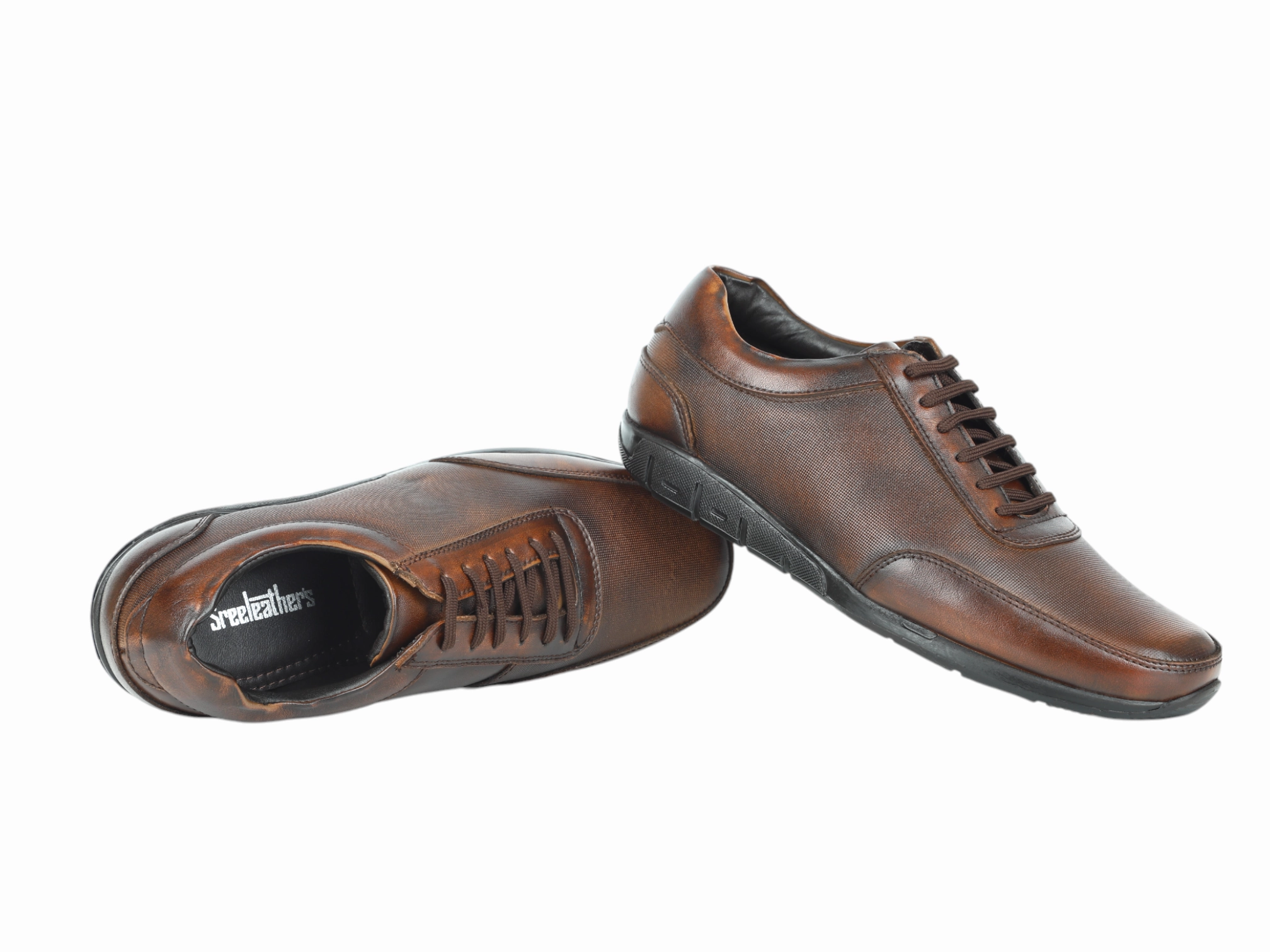 Mens Leather Casual Shoe 996556 Military Casual Shoes