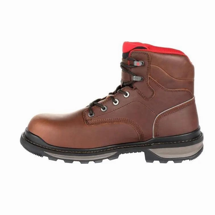 Moab Leather Waterproof Shoes Rocky Ram's Horn Waterproof Composite Toe Men's Work Boot RKK0257