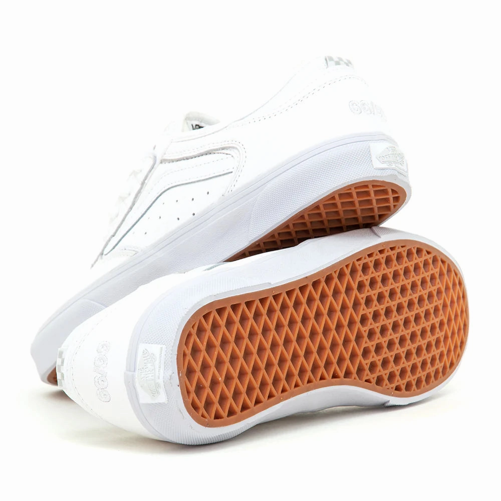 Vintage Skate Vans Skate Rowley Leather White White Shoes