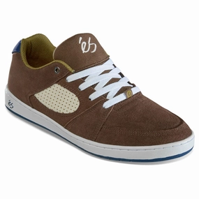 Design Skate Shoes Es Skateboard Shoes Accel Slim Brown/Tan/Blue