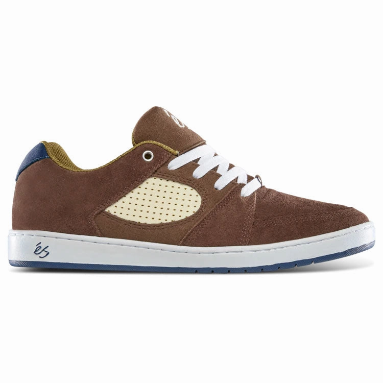 One Star Skate Shoes Es Skateboard Shoes Accel Slim Brown/Tan/Blue