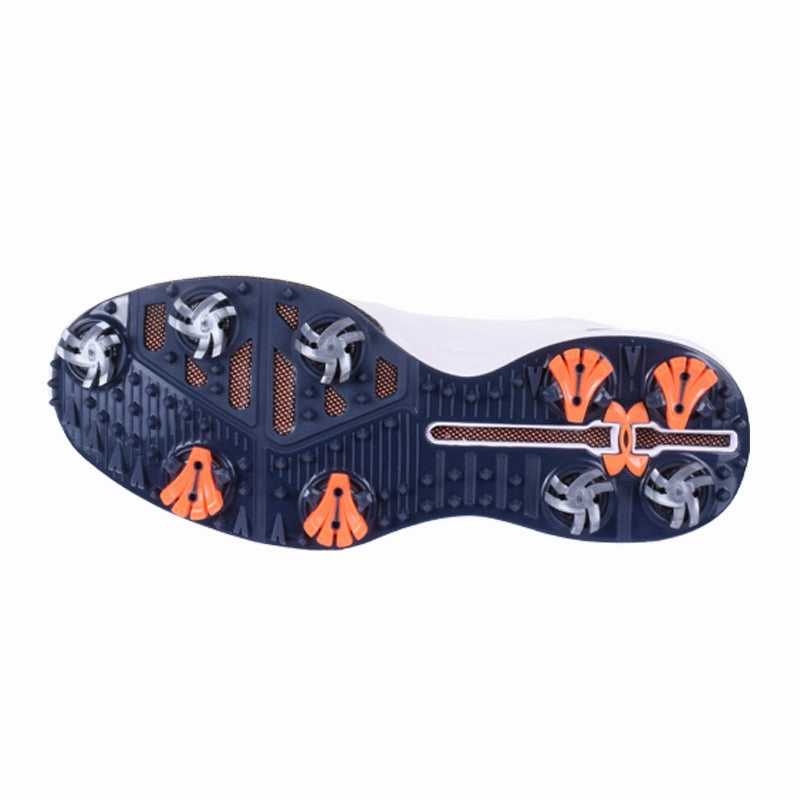 Peak Tactical UNDER ARMOUR Hovr Drive 2 Men's Spiked Shoes (White/Grey/Blue)