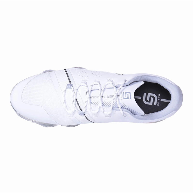 UNDER ARMOUR Spieth 3 Ee Men's Spiked Shoes (White/Grey) Waterproof Track Shoes